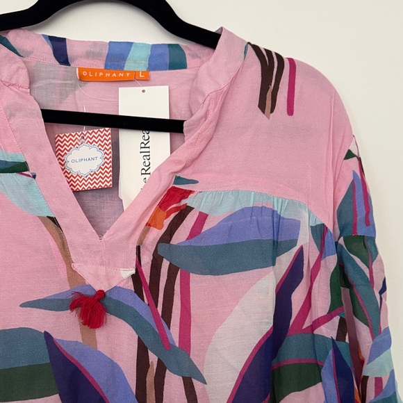 Oliphant Cinched Waist Tassel Dress - Botanica Pink - Picture 5 of 6